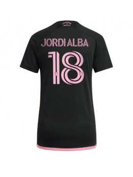 Inter Miami Jordi Alba #18 Auswärtstrikot für Frauen 2024-25 Kurzarm